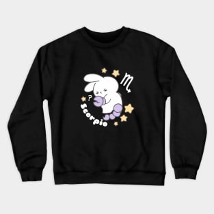 Loppitokki Bunny Embracing Scorpio Zodiac Magic Crewneck Sweatshirt